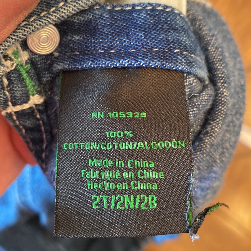 John Deere Toddler Boy Denim Bibs / Overalls - Picture 5 of 5